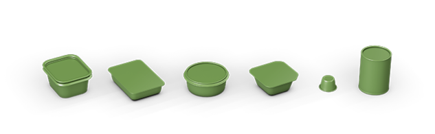 Cans, cups and trays